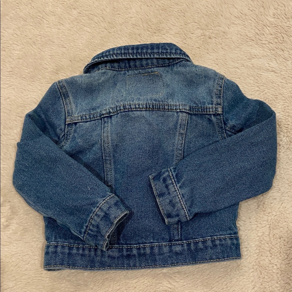 Levi’s Toddler Classic Denim Trucker Jacket Blue Red Tab Size 3T - Picture 5 of 6